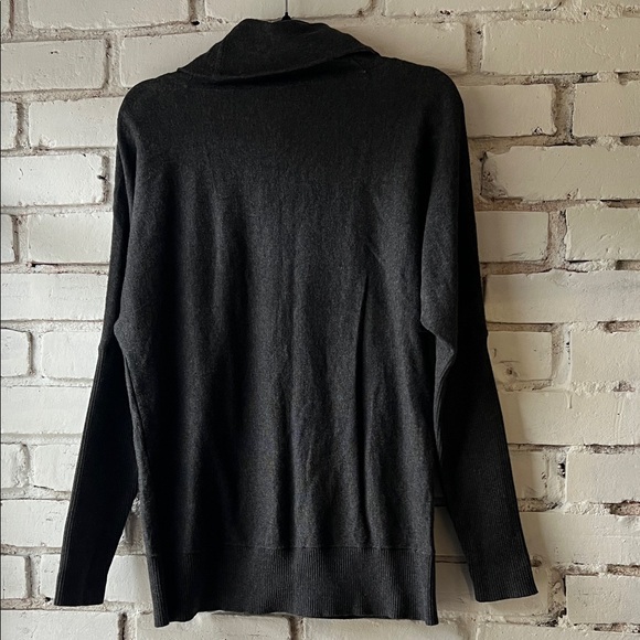 Michael Kors Black Cowl Neck Sweater with Shoulder Zips - Picture 6 of 8